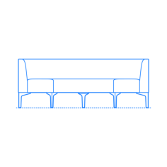 Furniture Benches Symbol Bench Curve Back Laser Cut Svg File, Free Vectors File